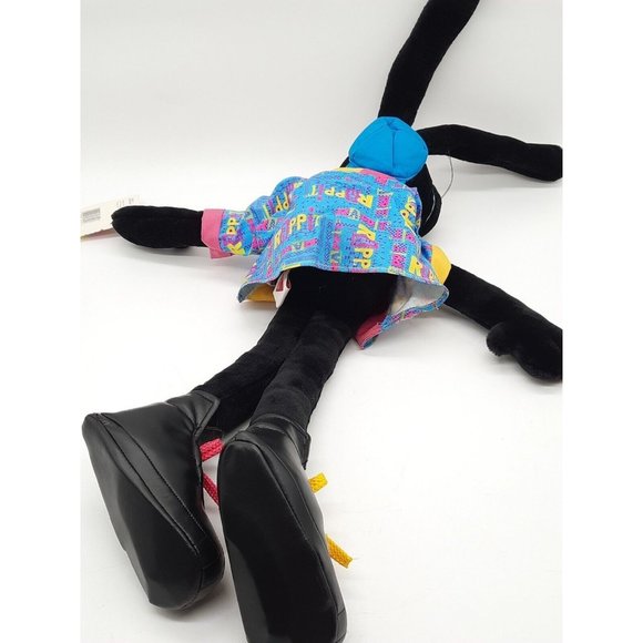 Dakin Sue Sona 1992 Black Rappit, Rabbit Plush Toy w/ Shirt Cap and Shoes. W/Tag - Picture 3 of 7